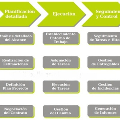 Timeline: FASES DE GESTIÓN DE UN PROYECTO
