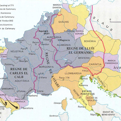 Timeline: imperi carolingi