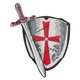 Set de escudo y espada medieval de eva de 35365 cm