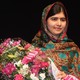 Malala with flowers