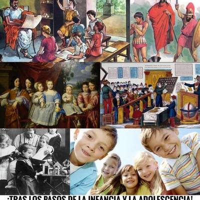 Timeline: TRAS LOS PASOS DE LA INFANCIA Y LA ADOLESCENCIA