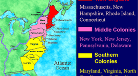 Timeline: 13 colonies