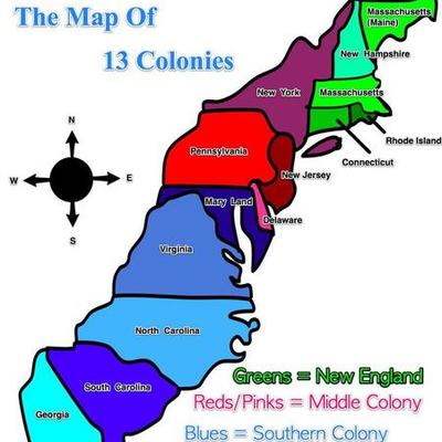 Timeline: 13 Colonies Timeline