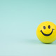 Smiley face ball on background sweet retro vintage color 1421 379