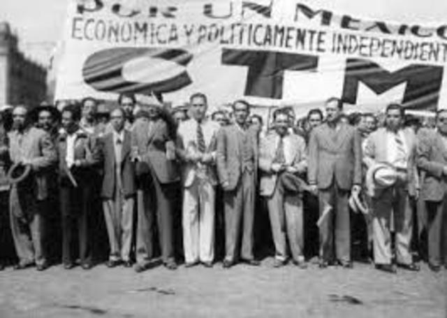 ANTECEDENTES DEL SINDICALISMO EN MÉXICO timeline | Timetoast timelines