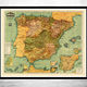Spain 1900 map frame grande