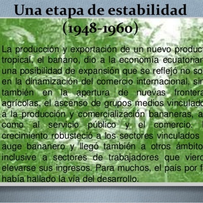 Timeline: UNA ETAPA DE ESTABILIDAD