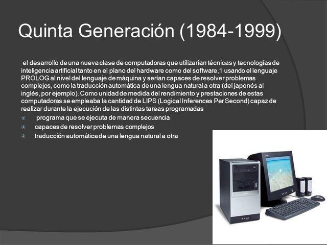 Evolucion de las computadoras timeline | Timetoast timelines