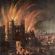 250px the great fire of london  with ludgate and old st. paul's