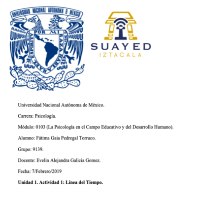 Timeline: Pedregal_U1_Actividad1
