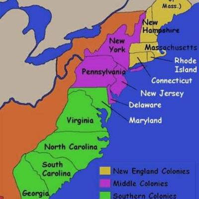 Timeline: 13 Colonies