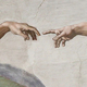 Creation of adam (michelangelo) detail