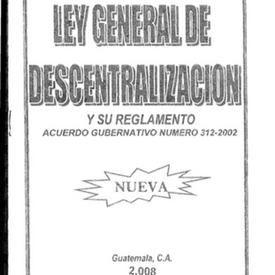 Timeline: Perspectiva Histórica de la Descentralización en Guatemala.