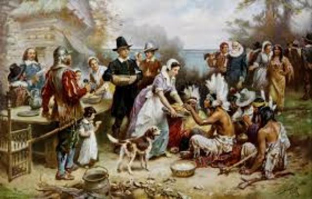First thanksgiving feast