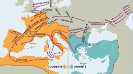 Timeline: EXPANSIÓN TERRITORIAL DE LOS PUEBLOS GERMÁNICOS