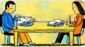 Timeline: pasado y presente de los verbos leer y escribir