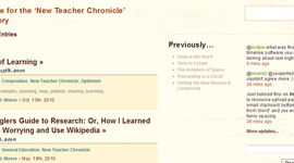 Timeline: My New Teacher Chronicle