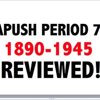 Timeline: Unit 7 (1890-1945) - Part 1 (Imperialism & WWl)