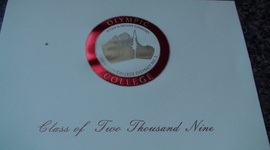 Timeline: I graduated from Olympic College, Associate of Arts and Science  June 14, 2009