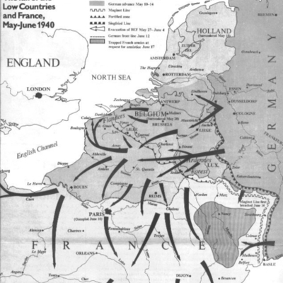 Timeline: Blitzkriegverlauf Frankreich