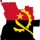 Angola flag map