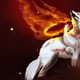 Drawn wallpapers fire wolf 013823