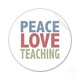 Peace love teaching sticker p217979096772758847qjcl 400