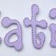 Individual painted letters katie lilac