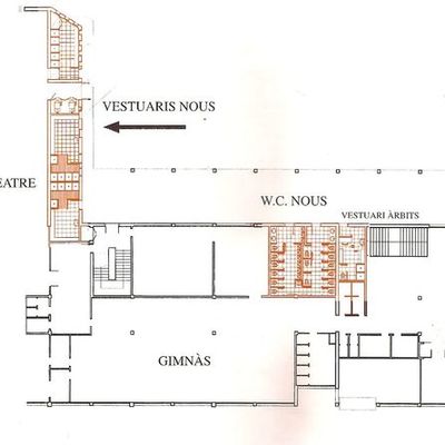 Timeline: 1.	Obres de paleta, vidres, mampares, fuster i ferer (aula de tecnologia i despatxos de la planta baixa: biblioteca, despatx de pastorals i W:C. Al primer pis; i Aules de Plàstica i Música al segon pis):7.886.505 pts2.	Electricitat (Aula de Tecnologia. De