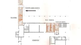 Timeline: 1.	Obres de paleta, vidres, mampares, fuster i ferer (aula de tecnologia i despatxos de la planta baixa: biblioteca, despatx de pastorals i W:C. Al primer pis; i Aules de Plàstica i Música al segon pis):7.886.505 pts2.	Electricitat (Aula de Tecnologia. De