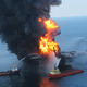 Burning oil rig explosion fire photo11