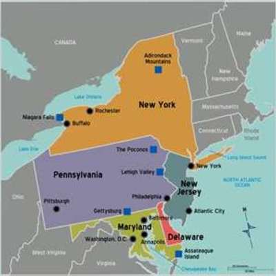 Timeline: 3. Mid-Atlantic colonies up to 1754 (French and Indian War)