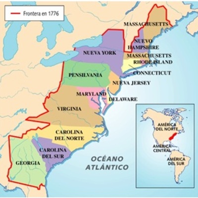 Timeline: INDEPENDENCIA DE LAS TRECE COLONIAS INGLESAS DE NORTEAMÉRICA