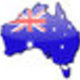 Australia map flag tiny