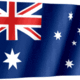 Australia flag waving