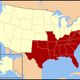 Us southern states map