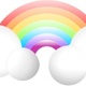 Cloud rainbow clip art 19757