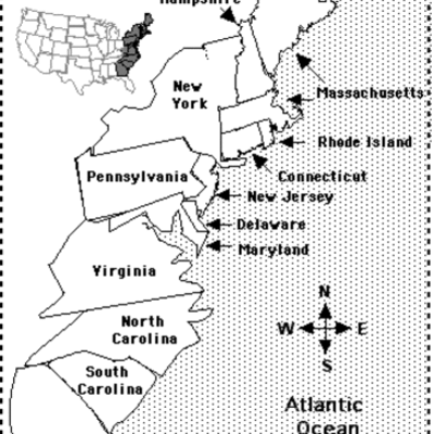 Timeline: Settlement of the 13 English Colonies