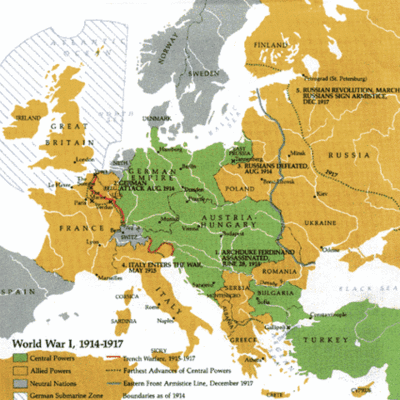 Timeline: I maailmasõda