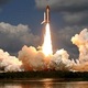 Space shuttle launching