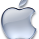 Silver apple logo