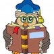 3407480 owl maestro libro de lectura  ilustracion vectorial