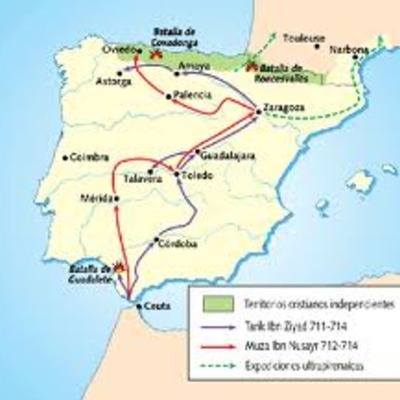 Timeline: Etapa de Al-Ándalus.
