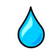 Water droplet pin