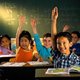 Children with hand s up