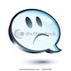 Stock vector sad cartoon bubble 29216128