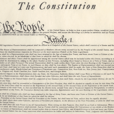 Timeline: Constitutional Era