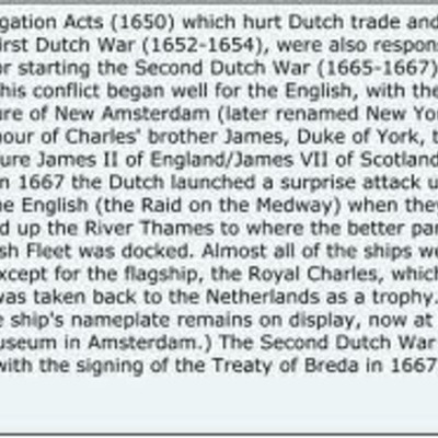 Timeline: The Navigation Acts