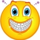 Braces smiley face