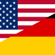 Usa vs germany flags